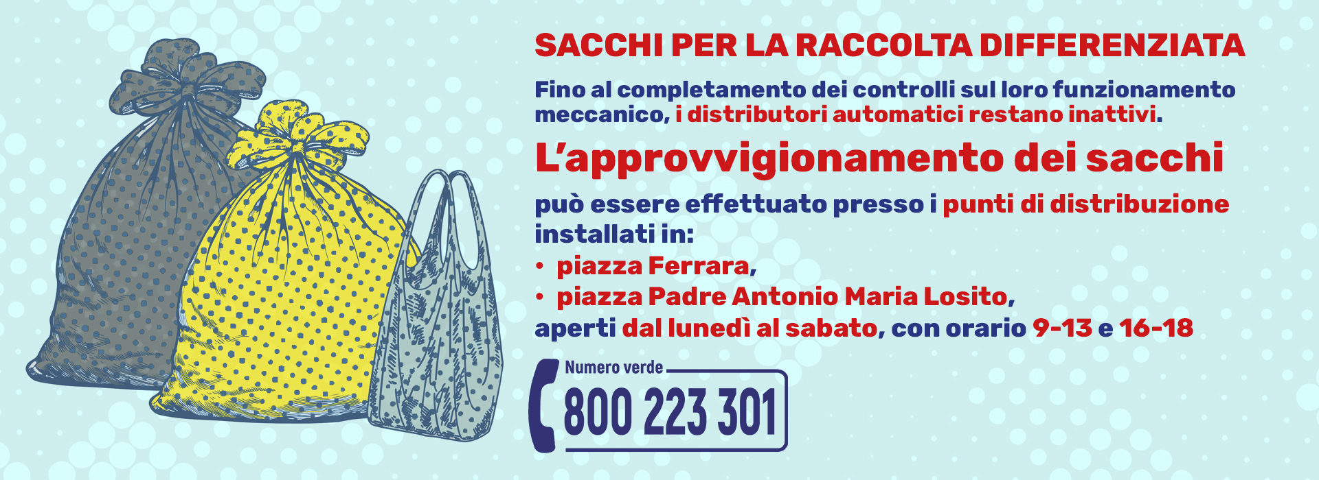 Distribuzione sacchi